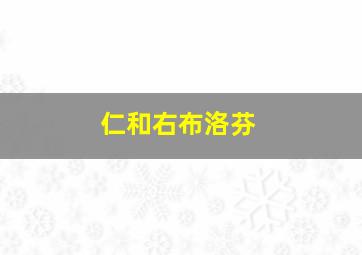 仁和右布洛芬