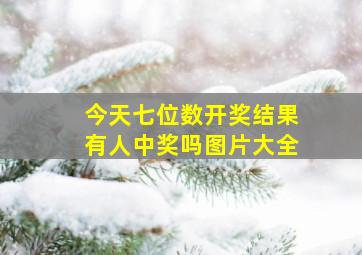 今天七位数开奖结果有人中奖吗图片大全