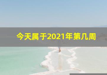 今天属于2021年第几周