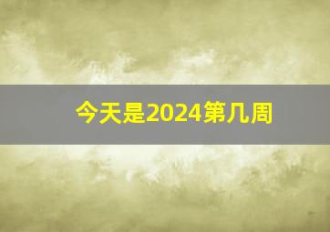 今天是2024第几周