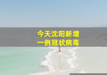 今天沈阳新增一例冠状病毒