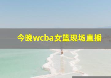 今晚wcba女篮现场直播