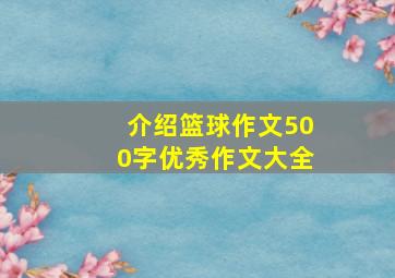 介绍篮球作文500字优秀作文大全