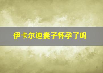 伊卡尔迪妻子怀孕了吗