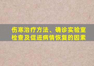 伤寒治疗方法、确诊实验室检查及促进病情恢复的因素