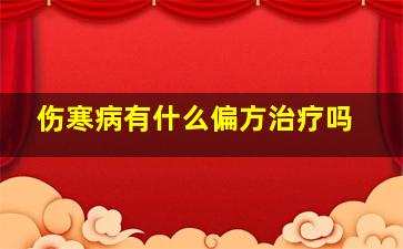 伤寒病有什么偏方治疗吗