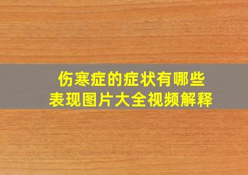 伤寒症的症状有哪些表现图片大全视频解释