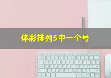 体彩排列5中一个号