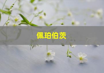 佩珀伯茨