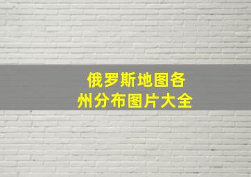 俄罗斯地图各州分布图片大全