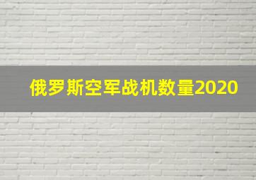 俄罗斯空军战机数量2020