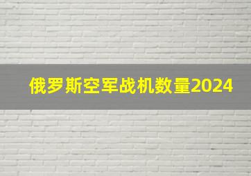 俄罗斯空军战机数量2024