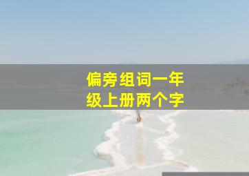 偏旁组词一年级上册两个字