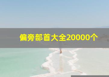 偏旁部首大全20000个