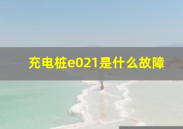 充电桩e021是什么故障