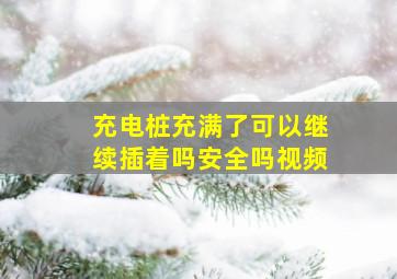 充电桩充满了可以继续插着吗安全吗视频