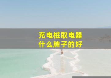 充电桩取电器什么牌子的好