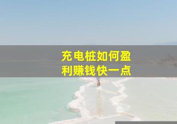 充电桩如何盈利赚钱快一点