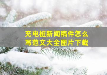 充电桩新闻稿件怎么写范文大全图片下载