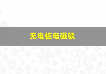 充电桩电磁锁