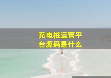 充电桩运营平台源码是什么