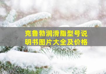 克鲁勃润滑脂型号说明书图片大全及价格