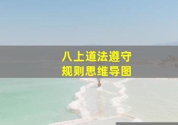 八上道法遵守规则思维导图