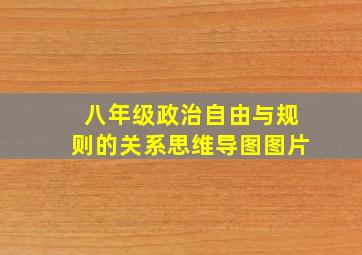 八年级政治自由与规则的关系思维导图图片