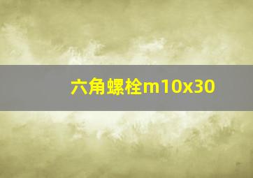 六角螺栓m10x30