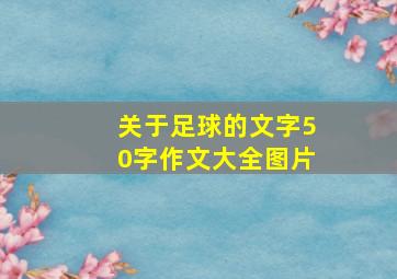 关于足球的文字50字作文大全图片