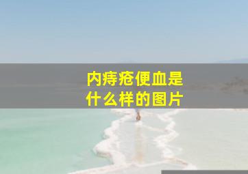 内痔疮便血是什么样的图片