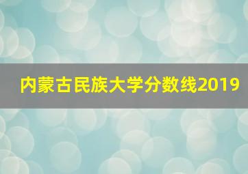 内蒙古民族大学分数线2019