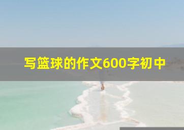 写篮球的作文600字初中