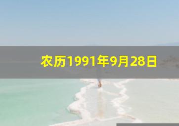 农历1991年9月28日