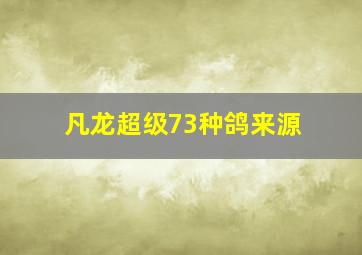 凡龙超级73种鸽来源