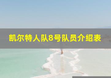 凯尔特人队8号队员介绍表