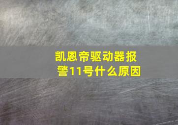 凯恩帝驱动器报警11号什么原因