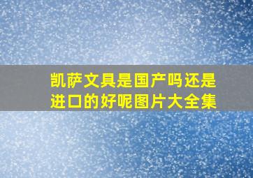 凯萨文具是国产吗还是进口的好呢图片大全集