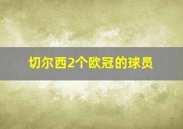 切尔西2个欧冠的球员