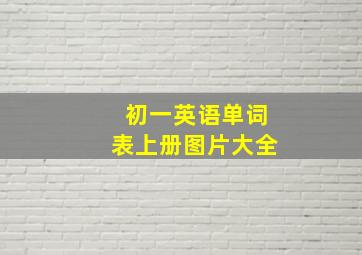 初一英语单词表上册图片大全