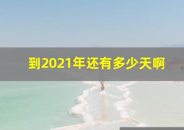 到2021年还有多少天啊