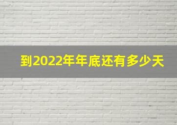 到2022年年底还有多少天