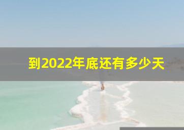 到2022年底还有多少天