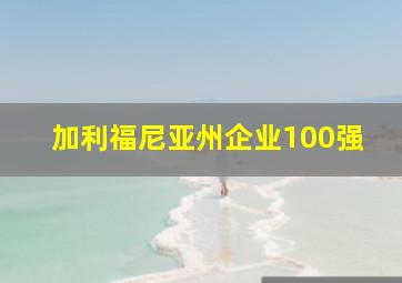 加利福尼亚州企业100强