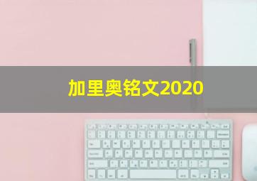 加里奥铭文2020