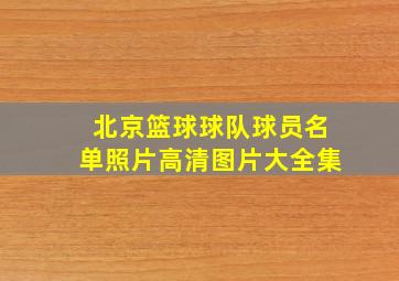 北京篮球球队球员名单照片高清图片大全集