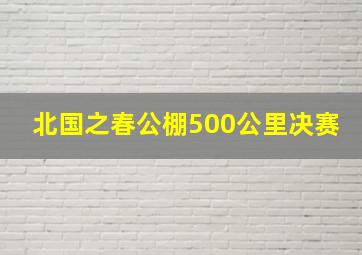 北国之春公棚500公里决赛