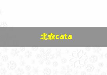 北森cata