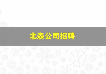 北森公司招聘