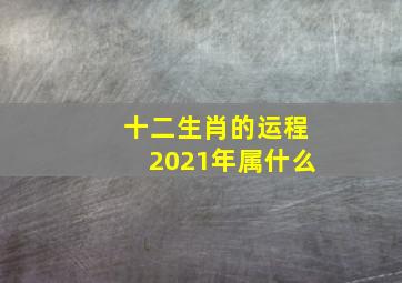 十二生肖的运程2021年属什么